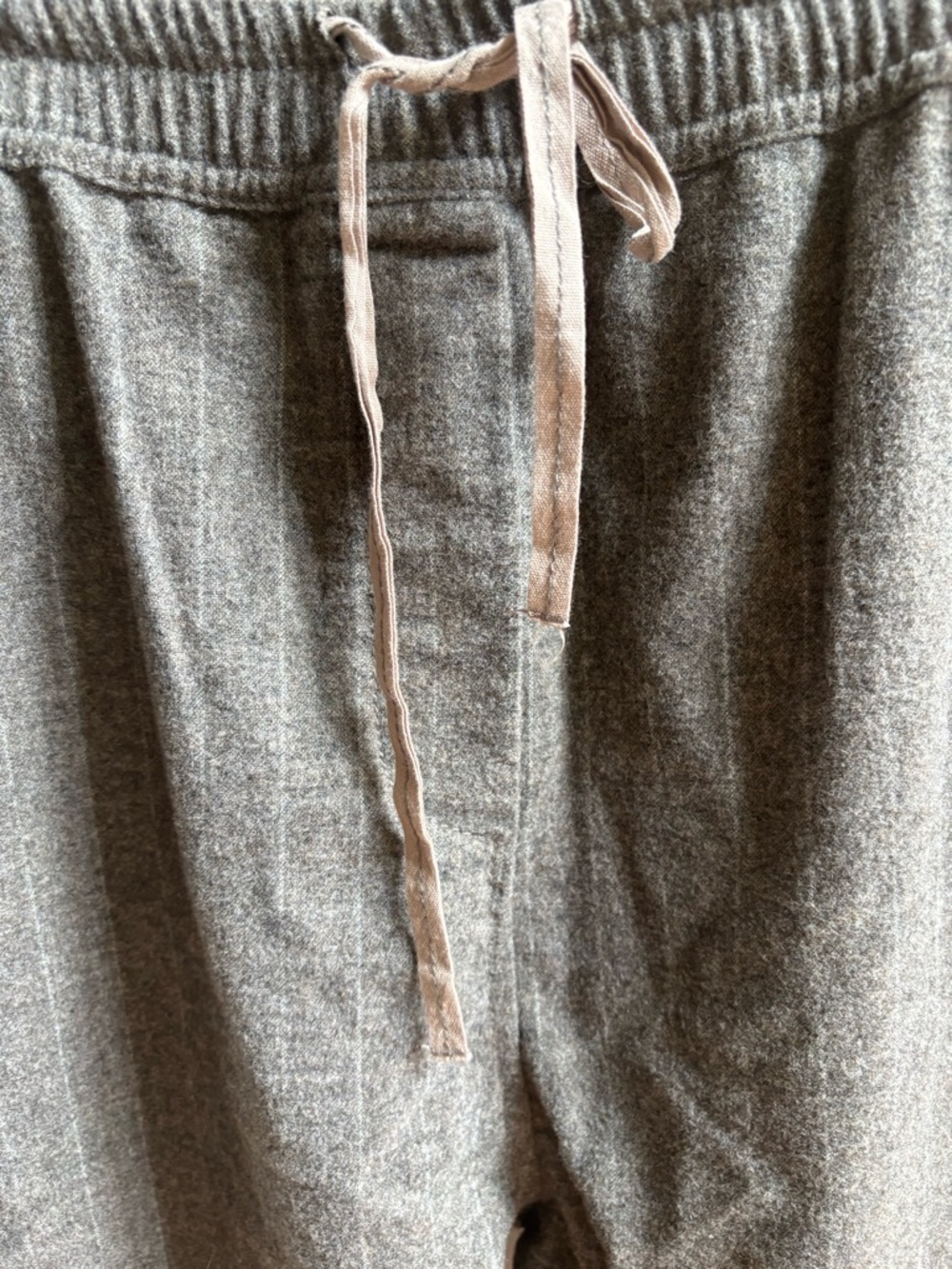 Zara Woman’s Casual Gray Drawstring Pinstripe Pants, Size L, NWOT - Picture 2 of 5